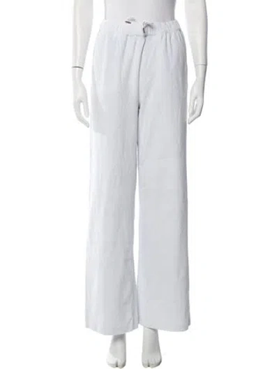 Pre-owned Bandier Wide Leg Pants In White
