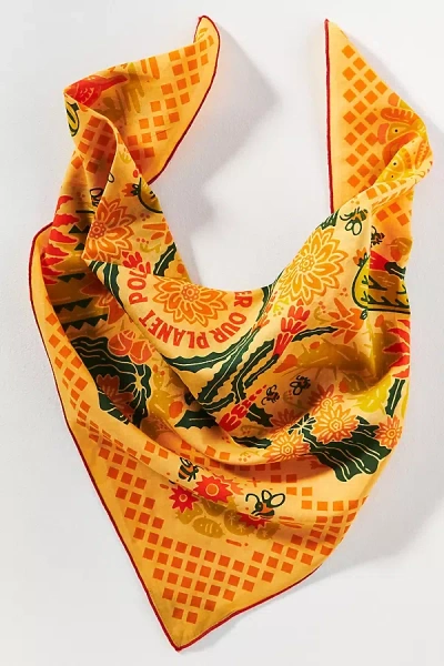 Bandits Bandana Hair Scarf In Yellow