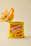 Bando Ban. Do Potato Chip Bag Shape Ceramic Vase In Yellow At Urban Outfitters In Yellow