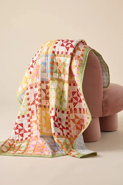 Bando Ban. Do Quilted Patchwork Throw Blanket In Scandinavian At Urban Outfitters In Multi