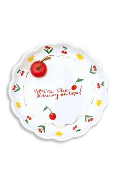 Bando Cherry On Top Trinket Tray In White