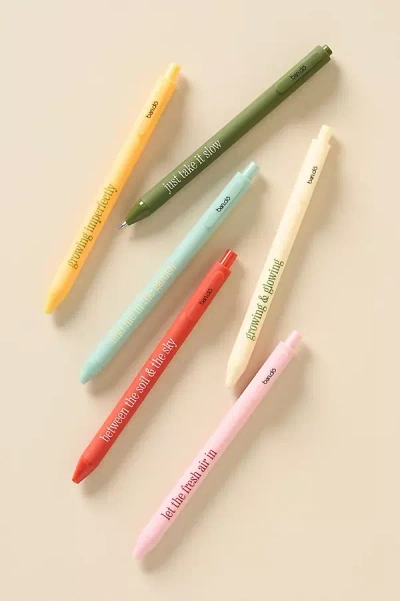 Bando Gel Pens, Set Of 6 In Multi