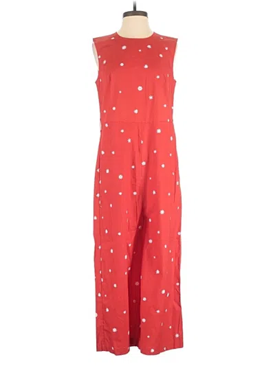 Pre-owned Bando Jumpsuit In Red