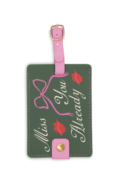Bando Miss You Already Getaway Luggage Tag In Green
