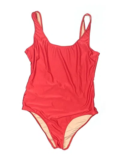 Pre-owned Bando One Piece Swimsuit In Red