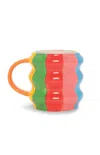 Bando Rainbow Wave Ceramic Mug In Multi