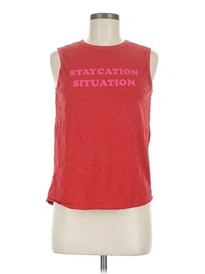 Pre-owned Bando Sleeveless T-shirt In Red