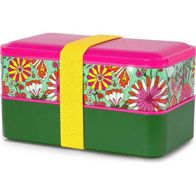 Bando Ban.do Stacking Lunch Box In Green/pink Multi