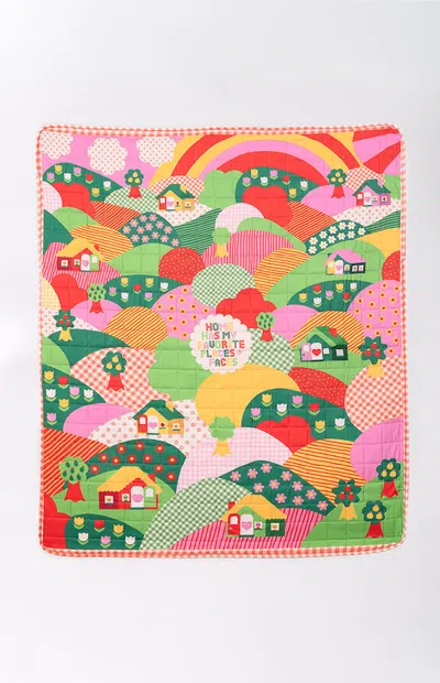 Bando Women's Favorites Places & Things Quilted Blanket In Multi