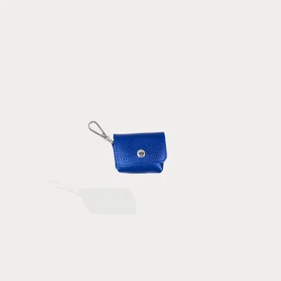 Bandolier Avery Airpod Clip-on Pouch - Metallic Blue/silver