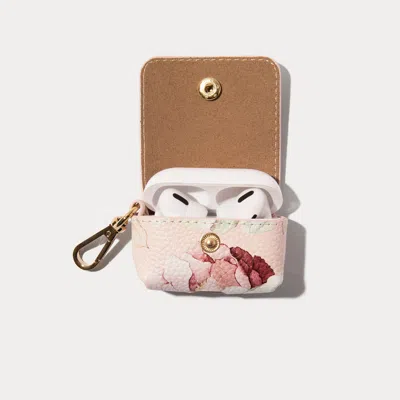 Bandolier Avery Airpod Clip-on Pouch - Ceci Pink Floral/gold