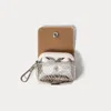 Bandolier Avery Airpods Clip-on Pouch  - Chrome Silver/silver
