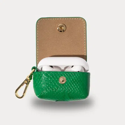 Bandolier Avery Airpods Clip-on Pouch - Green Snake/gold