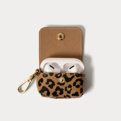 Bandolier Avery Airpods Clip-on Pouch - Leopard/gold