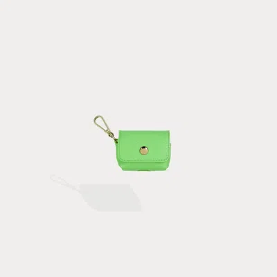 Bandolier Avery Airpods Clip-on Pouch - Neon Green/gold
