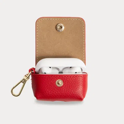 Bandolier Avery Airpods Clip-on Pouch - Red/gold