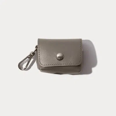 Bandolier Avery Airpods Clip-on Pouch - Warm Gray/antique Silver