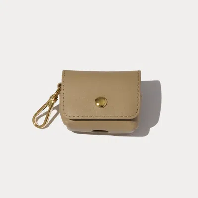 Bandolier Avery Airpods Clip-on Pouch - Khaki/gold In Pattern