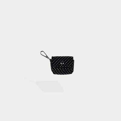 Bandolier Avery Rhinestone Airpods Clip-on Pouch - Black/silver