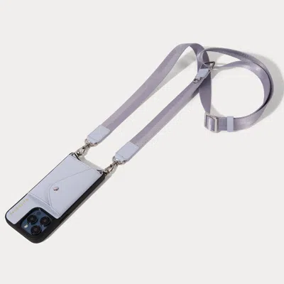 Bandolier Bobby Crossbody Phone Case - Pastel Periwinkle/silver