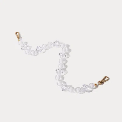 Bandolier Brandi Wristlet - Clear/gold