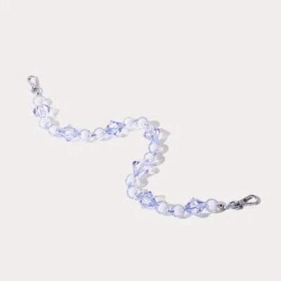 Bandolier Brandi Wristlet  - Pastel Periwinkle/silver