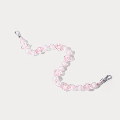 Bandolier Brandi Wristlet - Pastel Pink/silver