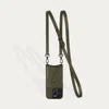 Bandolier Casey Side Slot Pebble Leather Crossbody  - Army Green/pewter