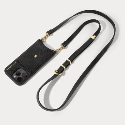 Bandolier Cassidy Crossbody Phone Case - Black/gold