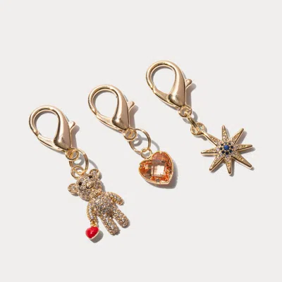 Bandolier Charm Trio - Gold/gold