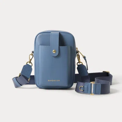 Bandolier Dillon Bag - Dusty Blue/gold