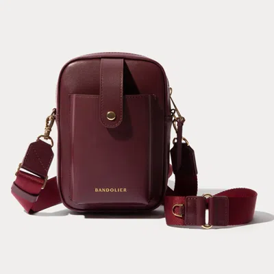Bandolier Dillon Bag - Wine/gold