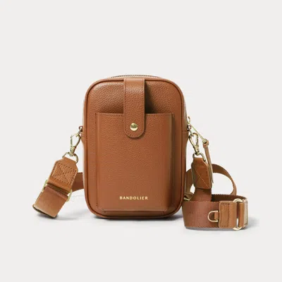 Bandolier Dillon Bag - Saddle Brown/gold