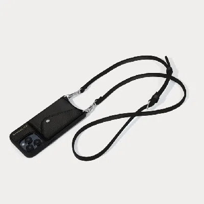 Bandolier Donna Crossbody Phone Case - Black/silver