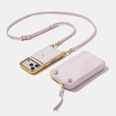 Bandolier Donna Pouch Set - Pink Wave/chrome Gold