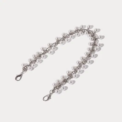 Bandolier Emelia Wristlet Strap - Pearl Silver/silver