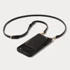 Bandolier Emma Pebble Leather Crossbody  - Black/gold