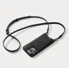 Bandolier Emma Pebble Leather Crossbody  - Black/pewter