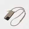 Bandolier Emma Pebble Leather Crossbody  - Greige/silver