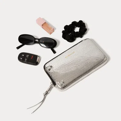 Bandolier Expanded Zip Pouch - Chrome Silver/silver