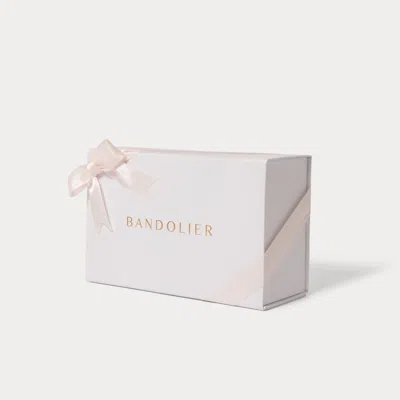 Bandolier Folding Gift Box - White/pink