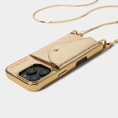 Bandolier Gia Chrome Crossbody Phone Case - Chrome Gold/gold