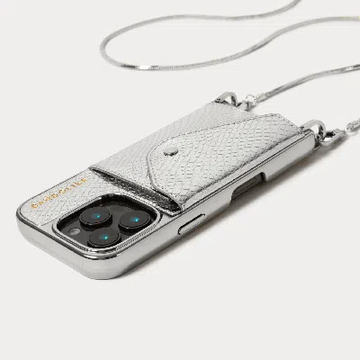 Bandolier Gia Chrome Crossbody Phone Case - Chrome Silver/silver