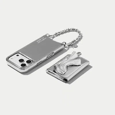 Bandolier Kaia Wristlet Phone Case - Silver/chrome Silver