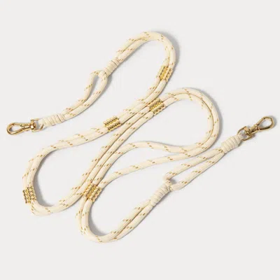Bandolier Layla Rope Strap - Ivory/gold