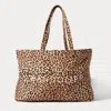 Bandolier Leopard Tote - Leopard/gold
