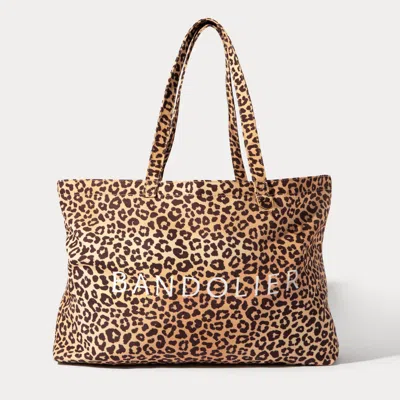 Bandolier Leopard Tote - Leopard/gold