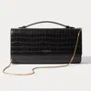 Bandolier Maeve Bag - Black Croc/gold