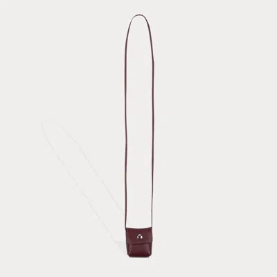 Bandolier Mason Airpods Pouch - Wine/silver