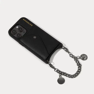 Bandolier Maya Wristlet Phone Case - Black/pewter